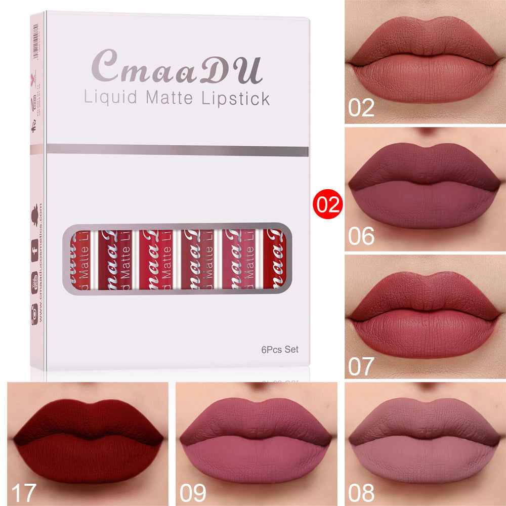 Matte Non-stick Waterproof Lipstick for Long-lasting Wear