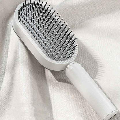 Self Cleaning Hair Brush For Women One-key Cleaning Hair Loss Airbag Massage Scalp Comb Anti-Static Hairbrush