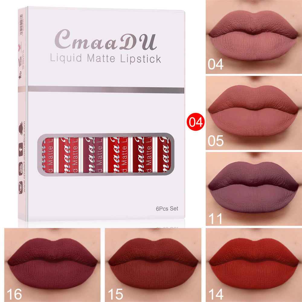 Matte Non-stick Waterproof Lipstick for Long-lasting Wear