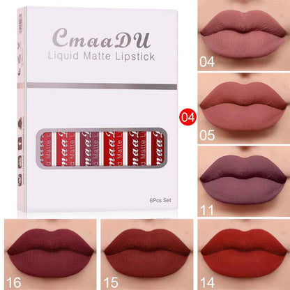 Matte Non-stick Waterproof Lipstick for Long-lasting Wear