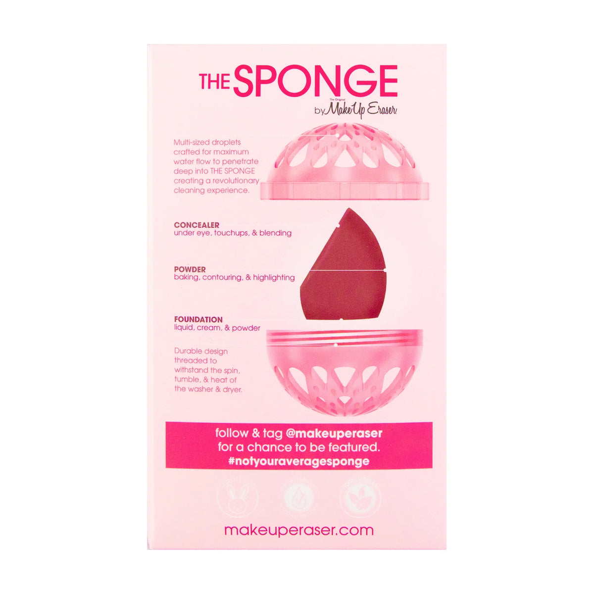 THE SPONGE by Makeup Eraser - First Ever Machine - Washable Makeup Sponge - Non Toxic, Hypoallergenic, Latex Free sparklus23